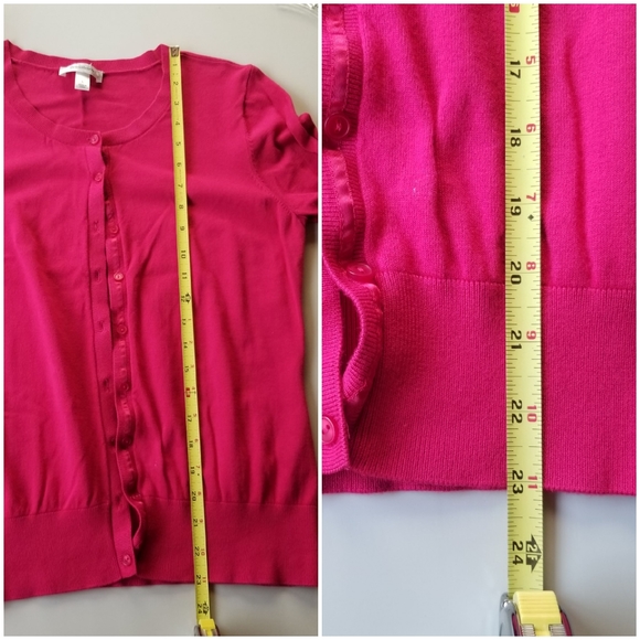 Dressbarn Women's Red Cardigan Sweater, Size Large - Picture 7 of 9